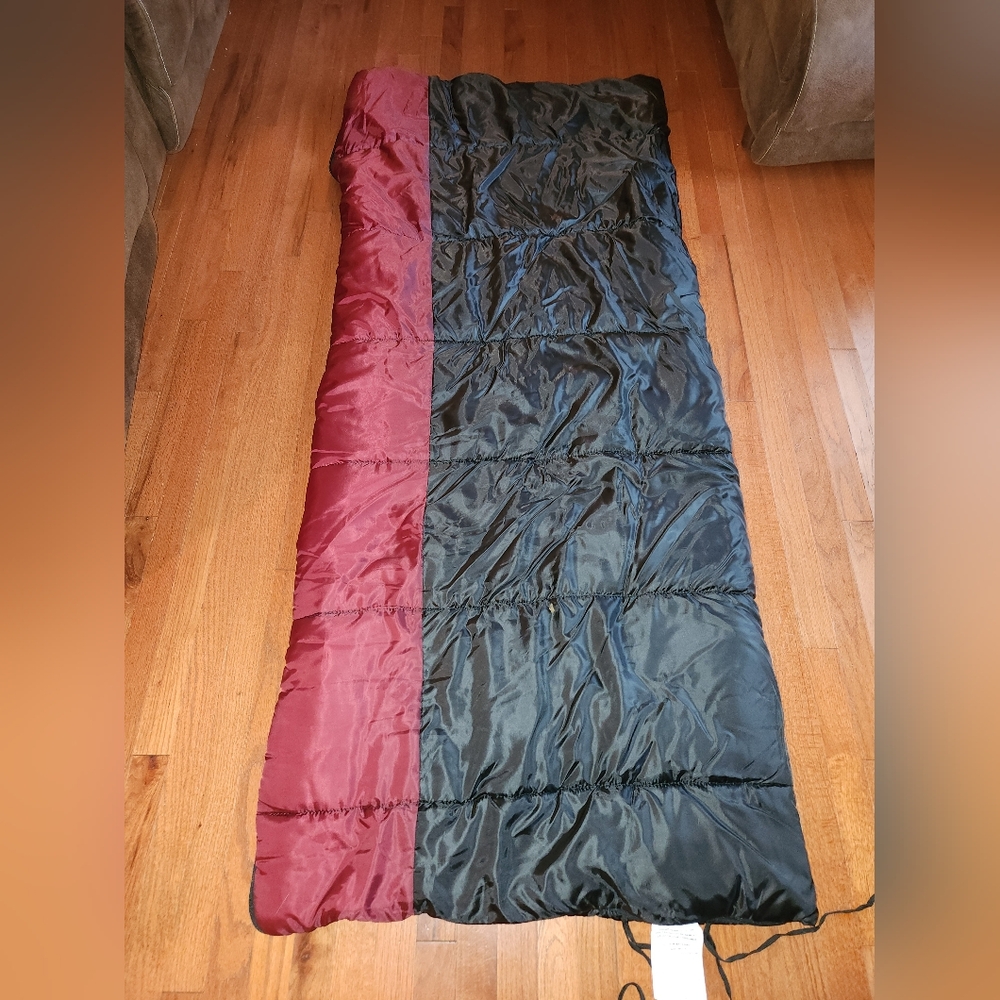 Cozy Black and Red Sleeping Bag